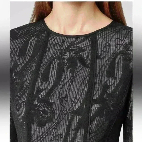 REISS Stunning Bodycon Kitty Lace fitted‎ black dress size 4 - Picture 4 of 8